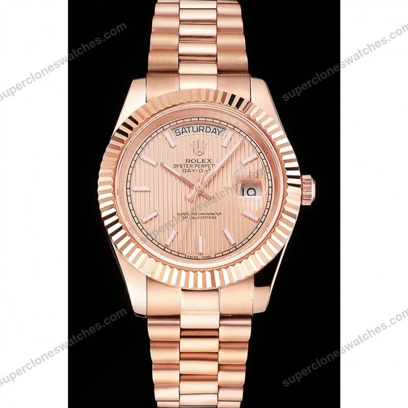 Super-Clone-Rolex-Day-Date-Rose-Gold-Dial-REP016823-40-mm-2