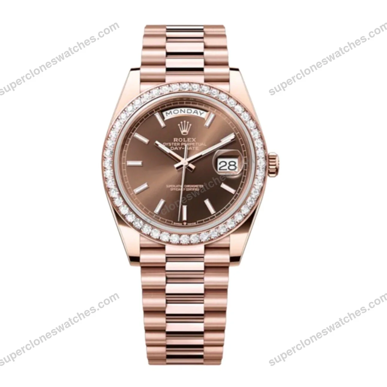 Super-Clone-Rolex-Day-Date-Chocolate-Dial-228345RBR-40-mm-1