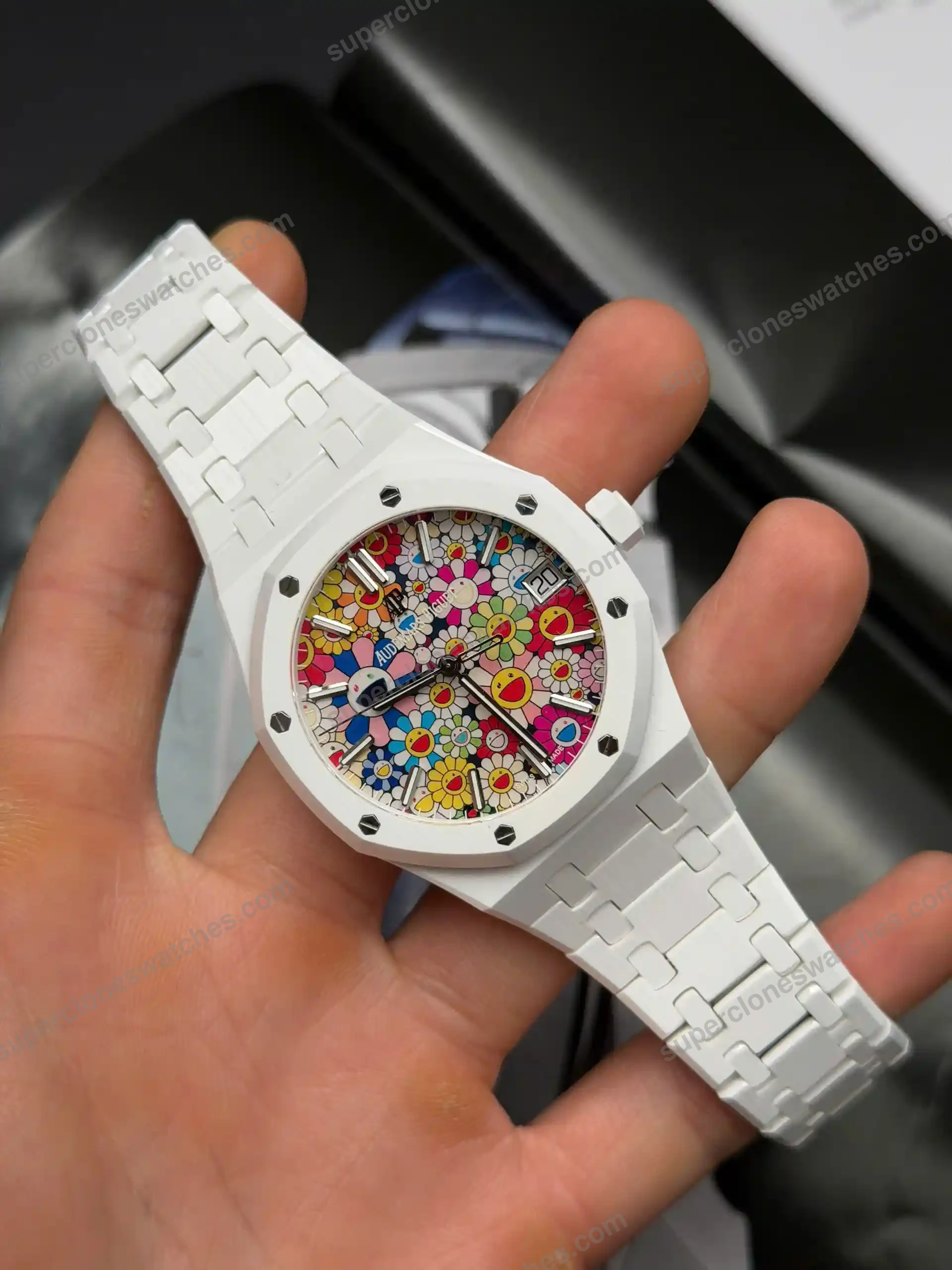 Super-Clone-Audemars-Piguet-15500-Sunflower-Ceramic-8211-3