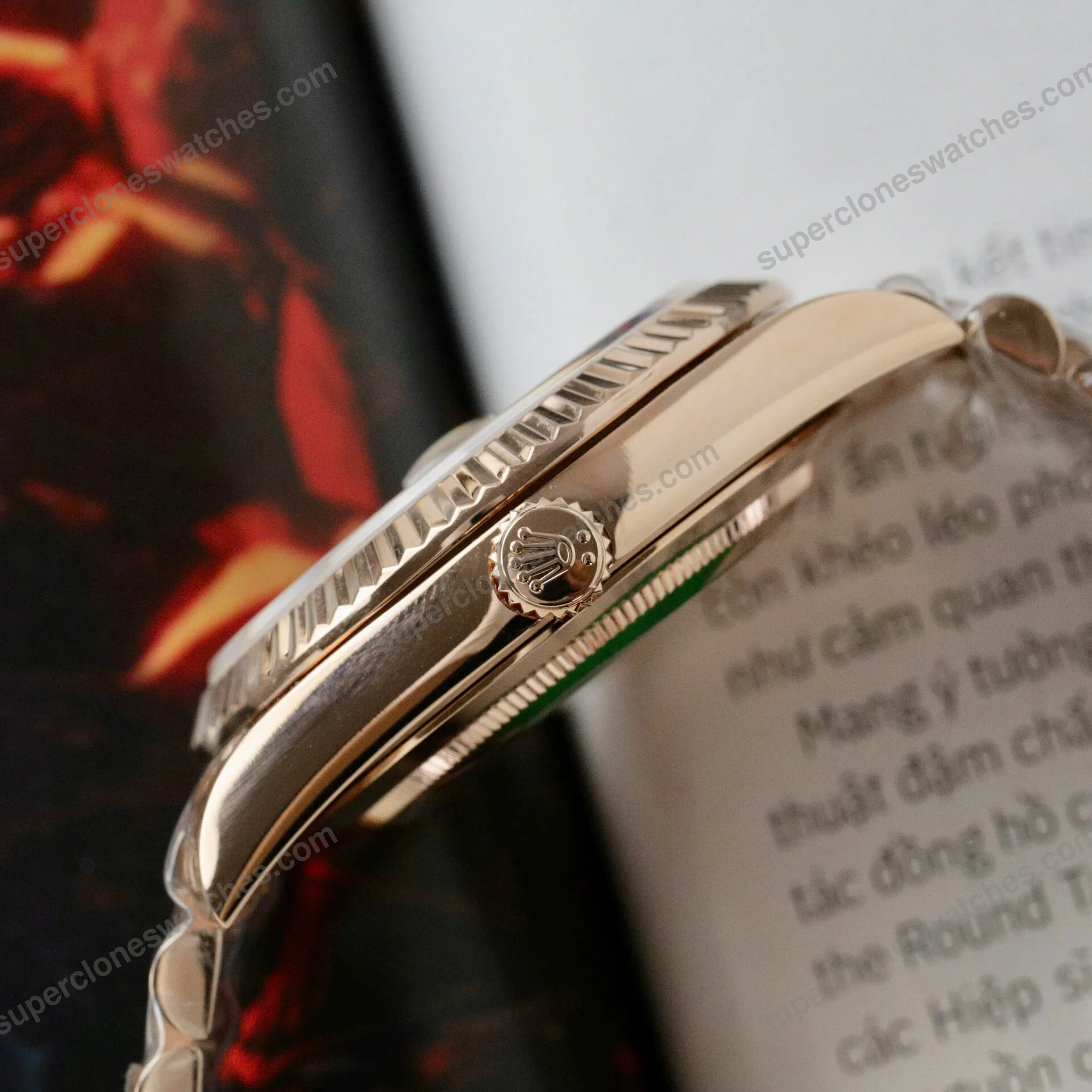 Super-Clone-Rolex-Day-Date-Eisenkiesel-Diamond-Dial-228235-0045-40-mm-6