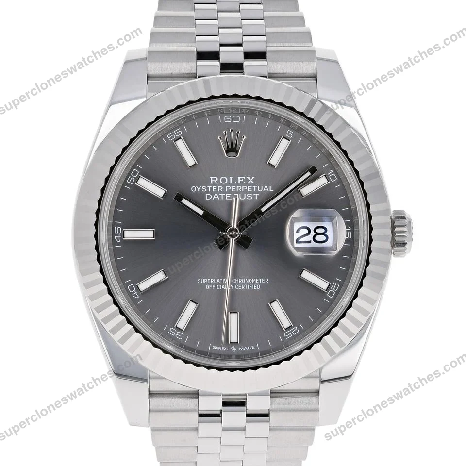 Super-Clone-Rolex-Datejust-Rhodium-Dial-126334-Jubilee-41-mm-1