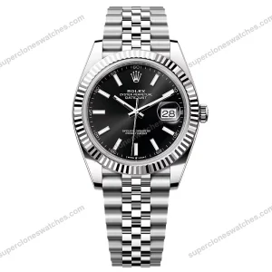 Super-Clone-Rolex-Datejust-Black-Dial-126334-0018-41-mm-1