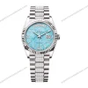 Super-Clone-Rolex-Day-Date-Turquoise-Dial-128239-Diamond-set-36-mm-1