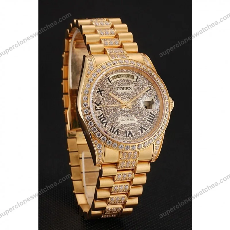 Super-Clone-Rolex-Day-Date-Gold-Dial-1453956-37-mm-2