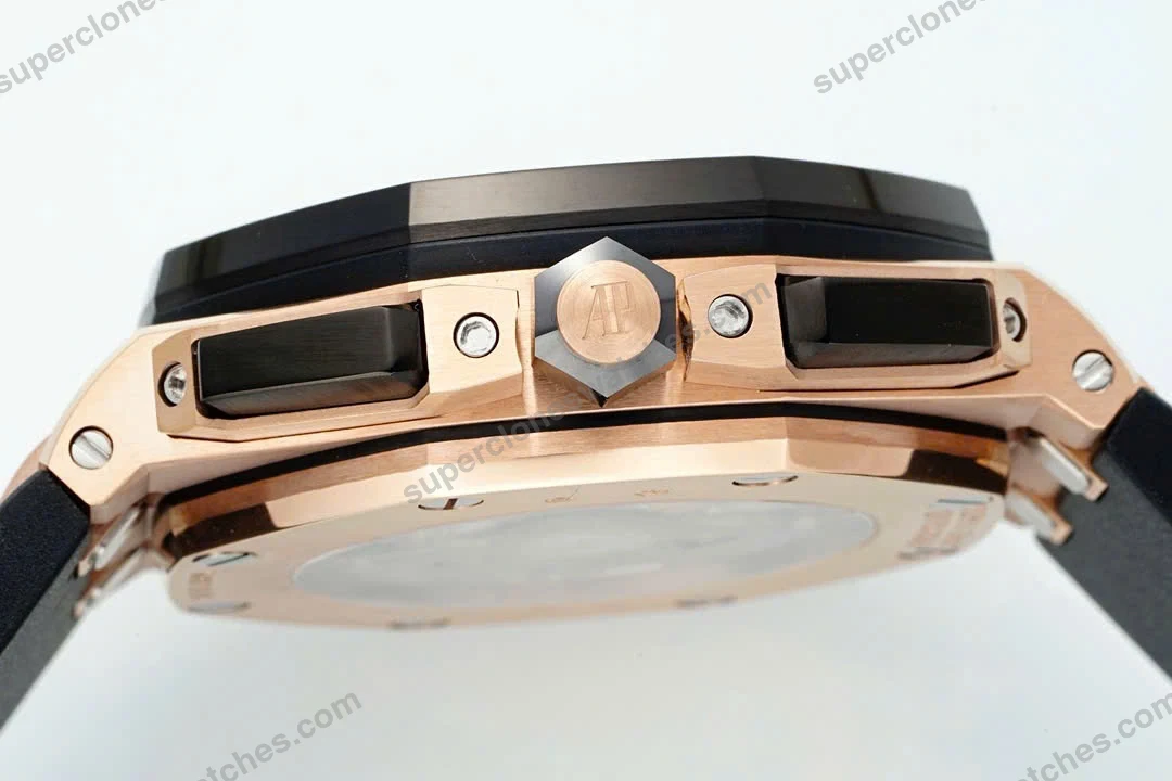 Super-Clone-Audemars-Piguet-Royal-Oak-Offshore-Rose-Gold-26420ST-42mm-Black-Dial-6