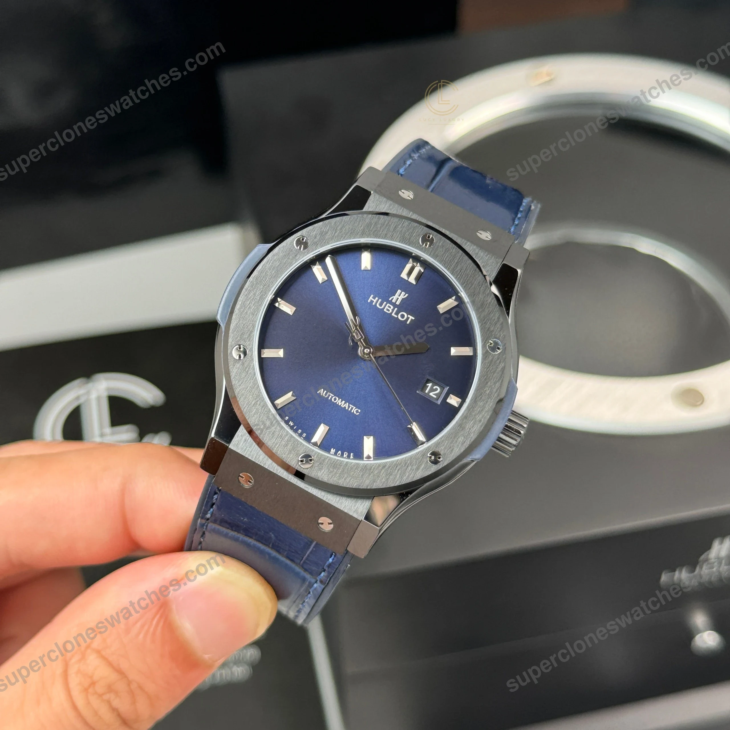 Super-Clone-Hublot-Classic-Fusion-Ceramic-42mm-Blue-Dial-JJZ-Base-2