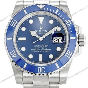 Super-Clone-Rolex-Submariner-Blue-Dial-116619LB-Smurf-1