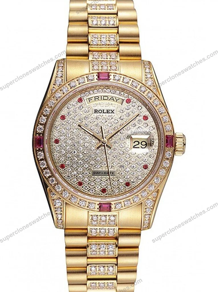 Super-Clone-Rolex-Day-Date-Diamond-Dial-621614-37-mm-1
