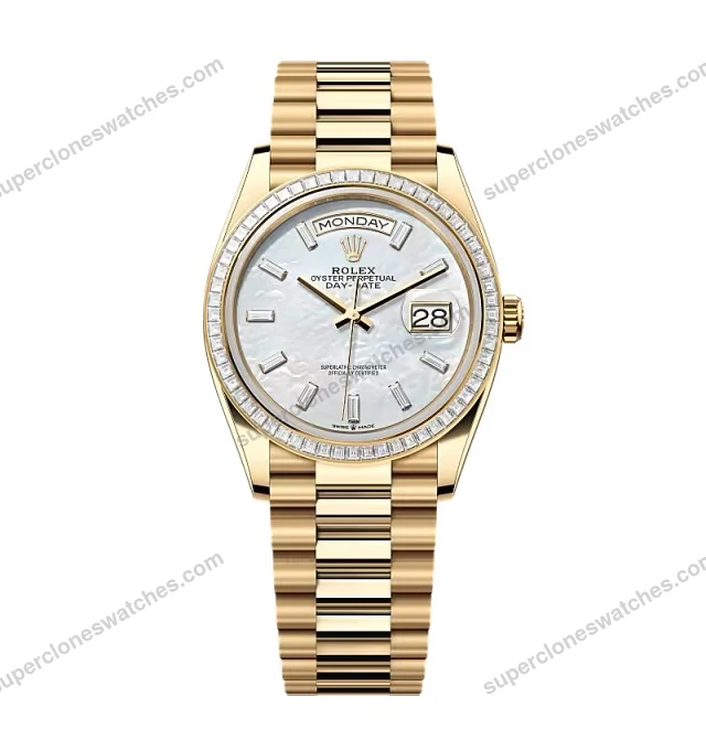 Super-Clone-Rolex-Day-Date-White-Mother-of-Pearl-Diamond-Dial-128398tbr-0030-36-1