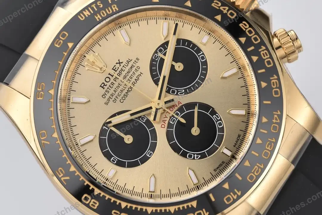 Super-Clone-Rolex-Daytona-Golden-Dial-126518LN-Pikachu-8