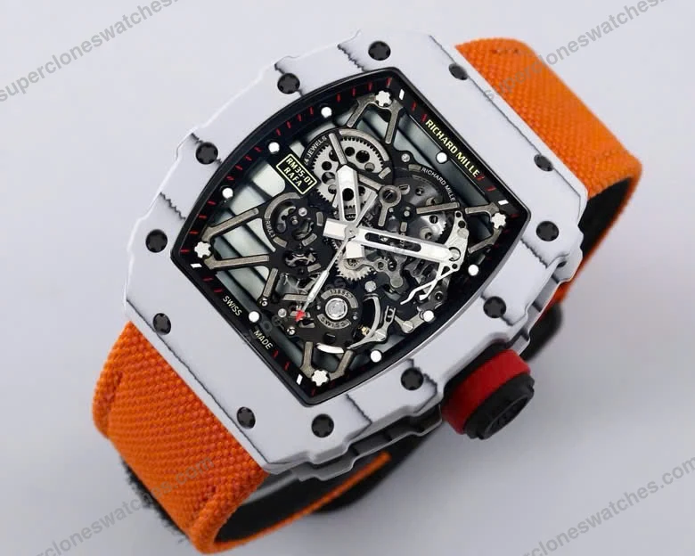 Super-Clone-Richard-Mille-RM-35-01-Richard-Mille-Rafa-Cacbon-NTPT-Orange-Strap-4-3