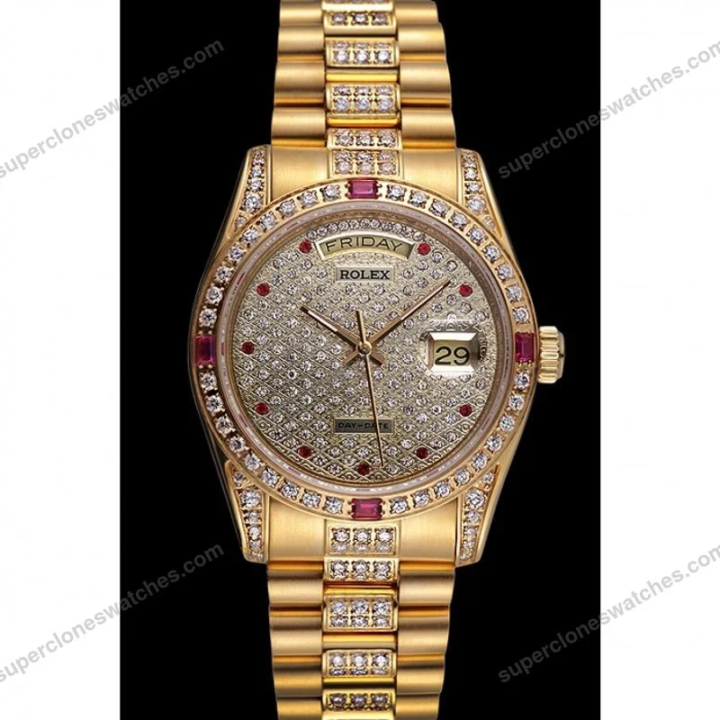 Super-Clone-Rolex-Day-Date-Diamond-Dial-621614-37-mm-2