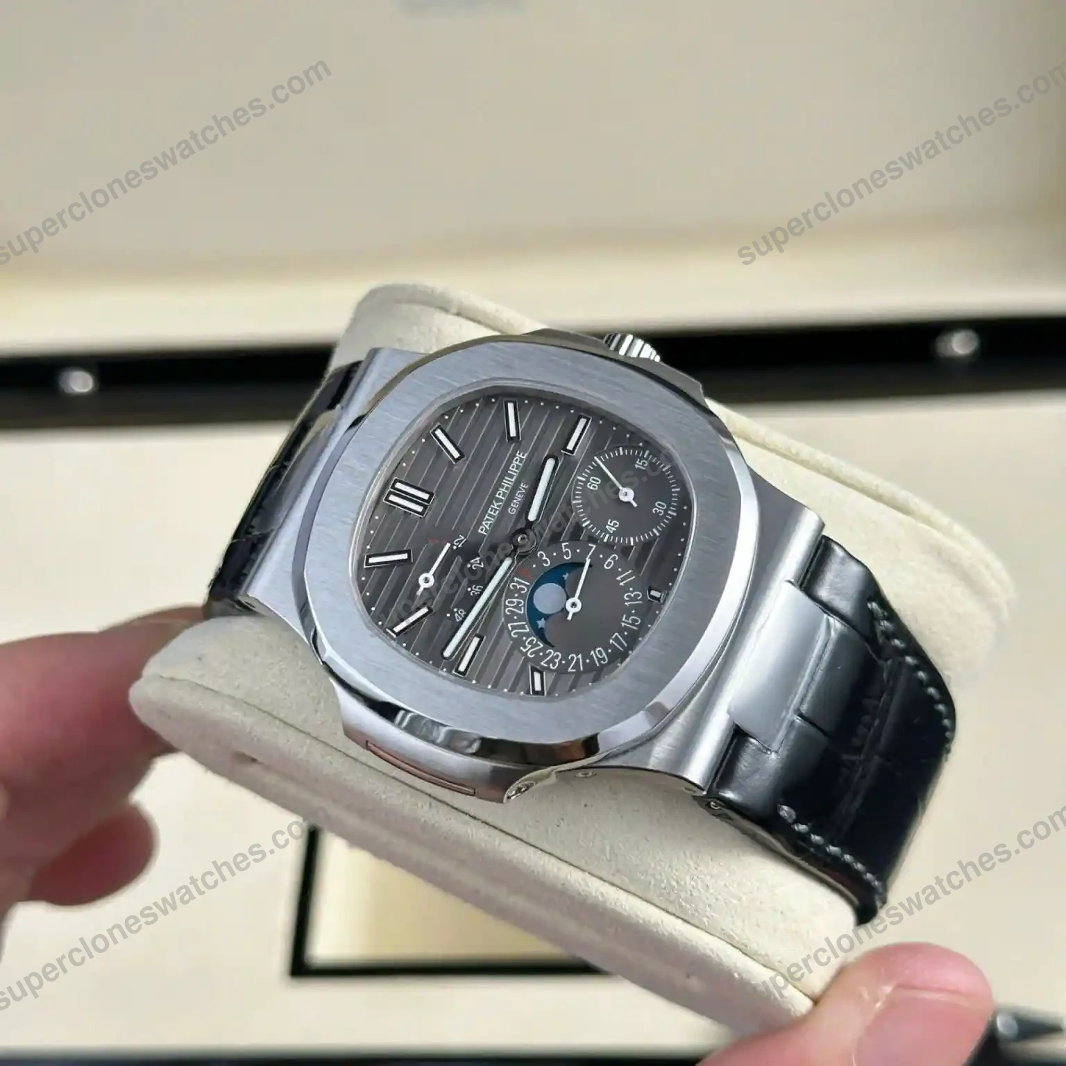 Super-Clone-Patek-Philippe-Nautilus-57121A-–-001-Grey-Dial-V3-4