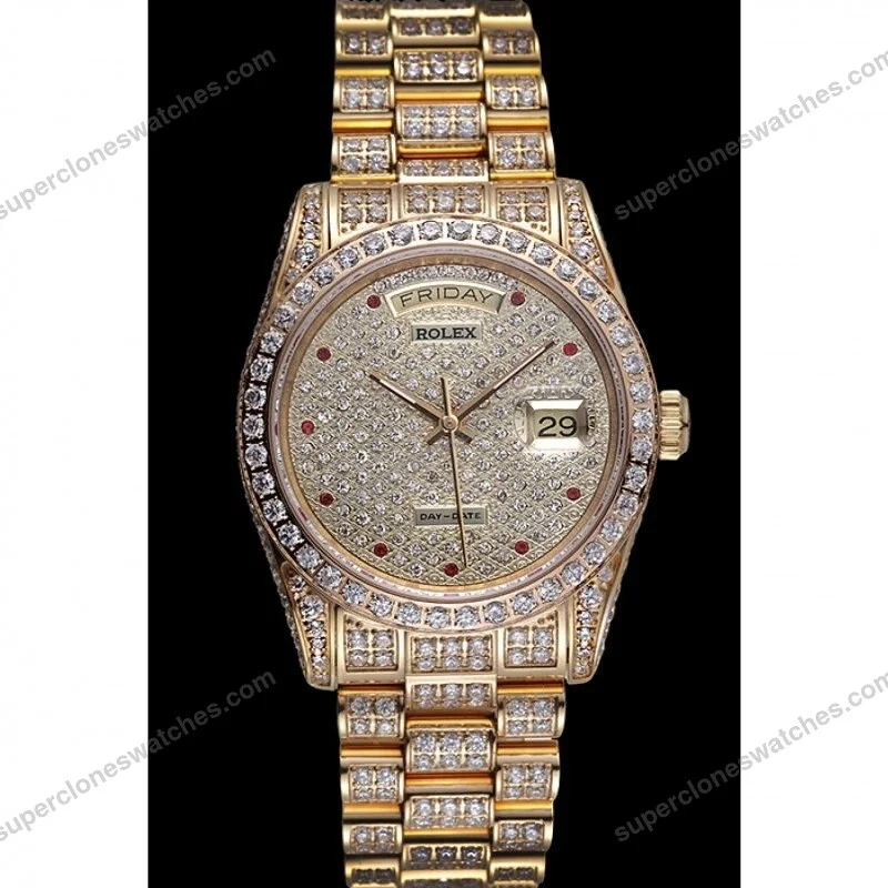 Super-Clone-Rolex-Day-Date-Diamond-Dial-621615-37-mm-2