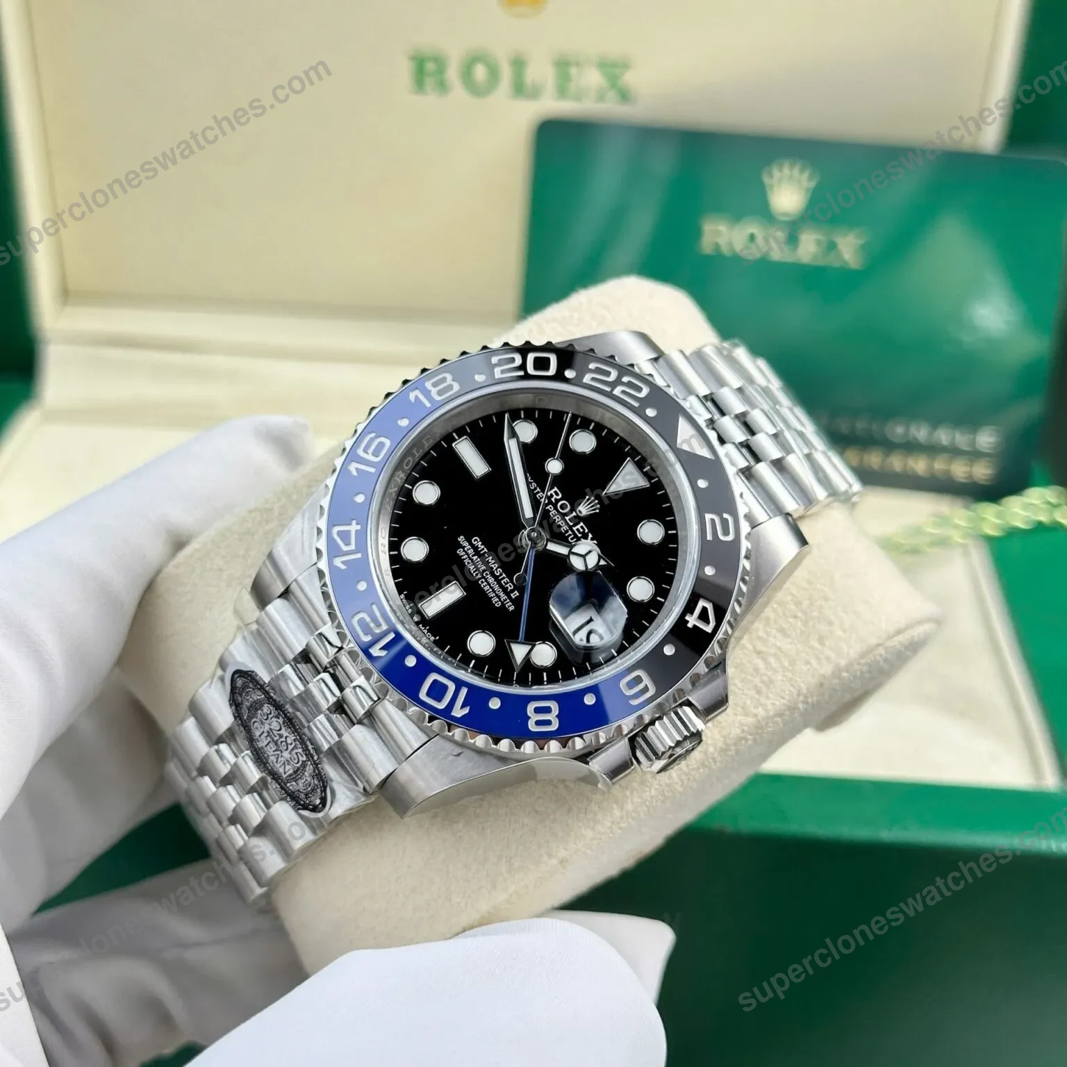 Super-Clone-Rolex-GMT-Master-II-Black-Dial-126710BLNR-Batgirl-5