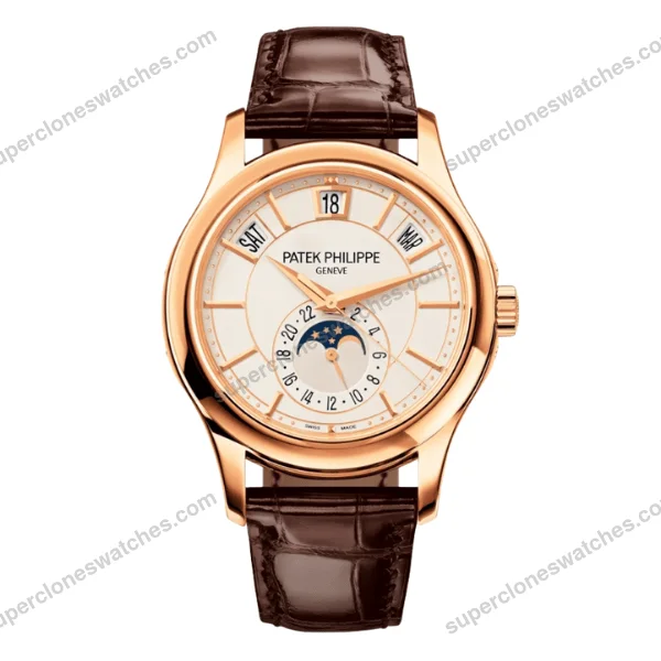 Super-Clone-Patek-Philippe-Annual-Calendar-40mm-White-Dial-5205R-001-1