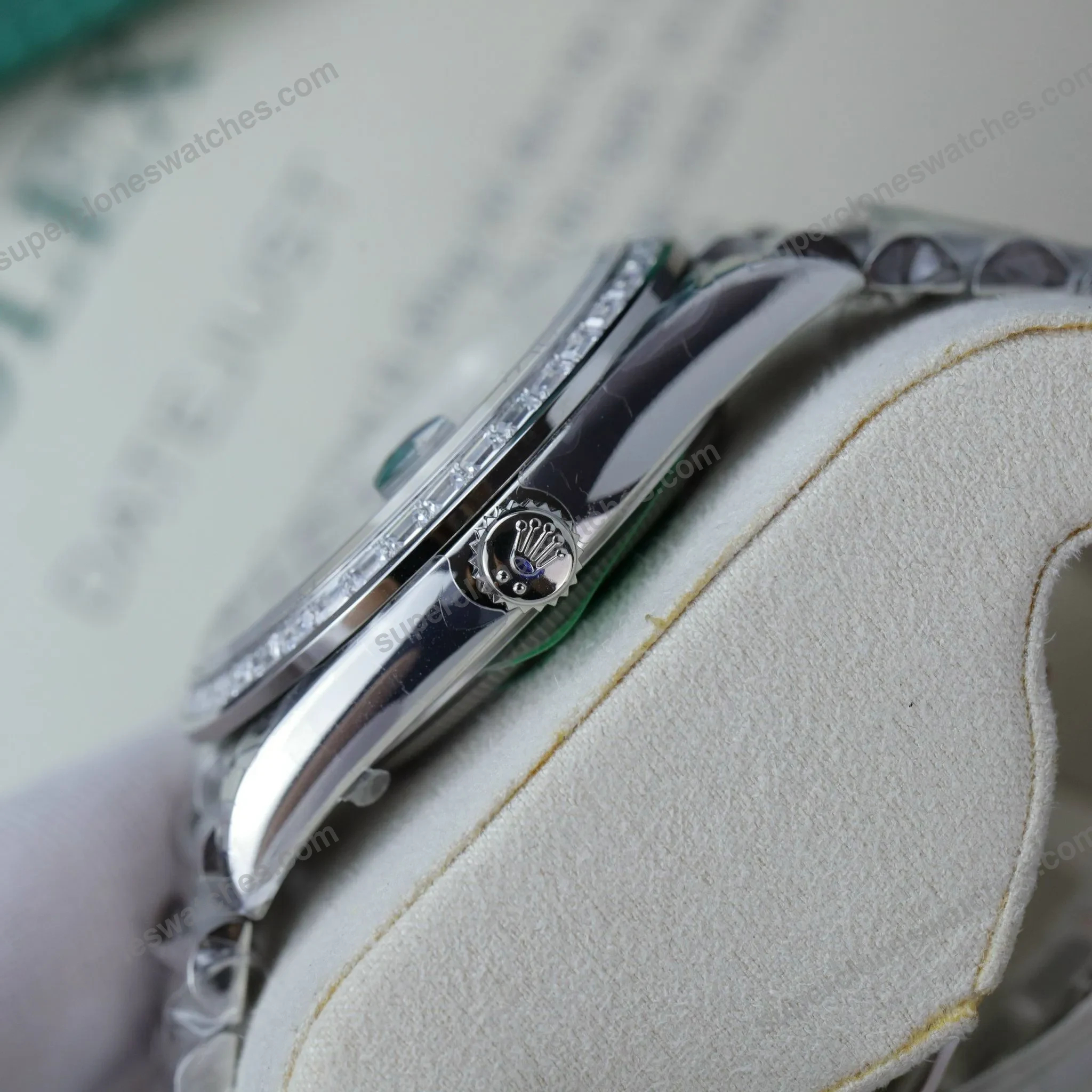 Super-Clone-Rolex-Day-Date-Bright-Black-Diamond-Dial-228396tbr-0012-40-mm-3