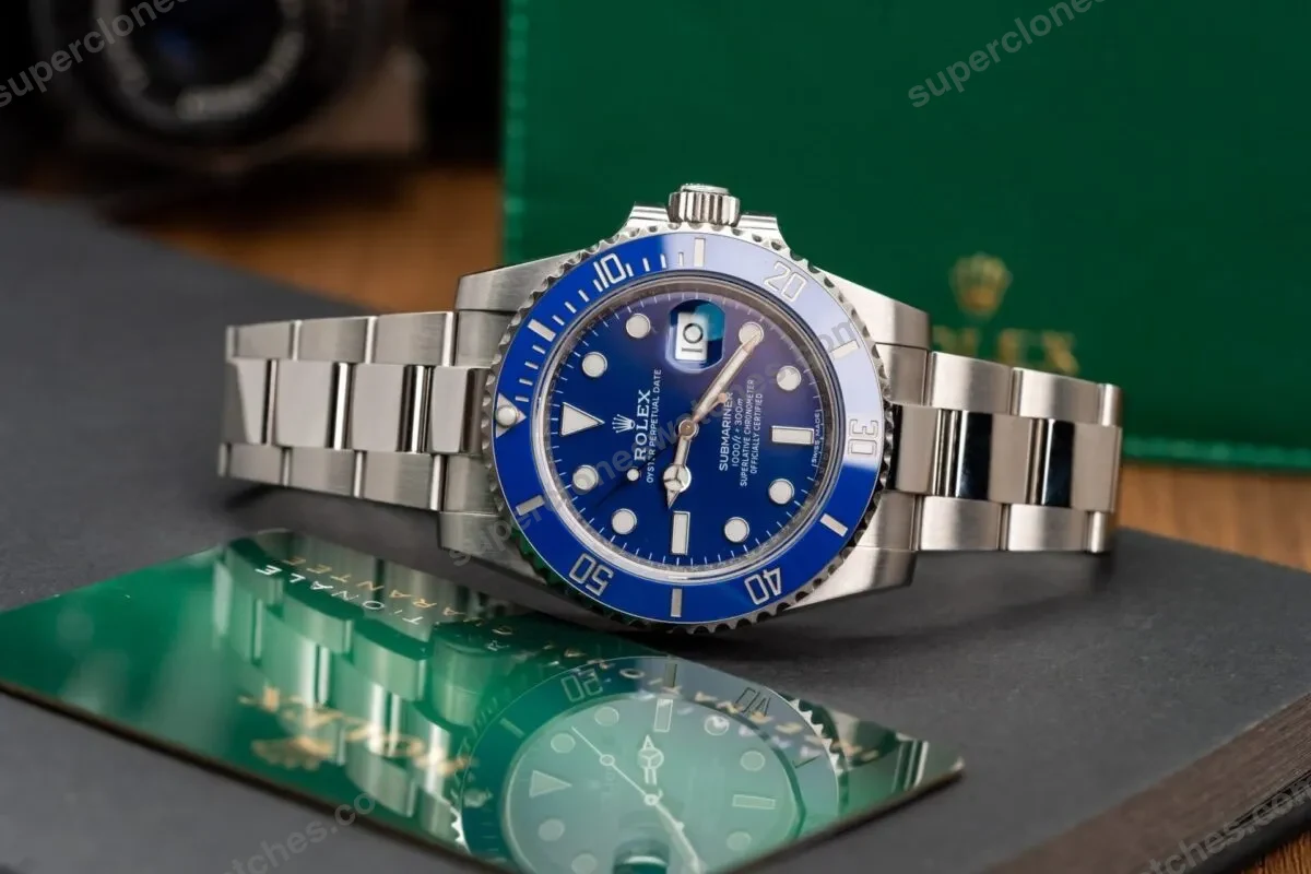 Super-Clone-Rolex-Submariner-Blue-Dial-116619LB-Smurf-3