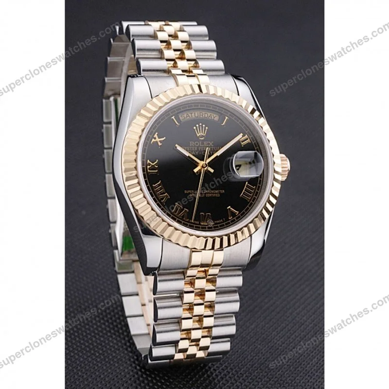 Super-Clone-Rolex-Day-Date-Black-Dial-SRL78-36-mm-3