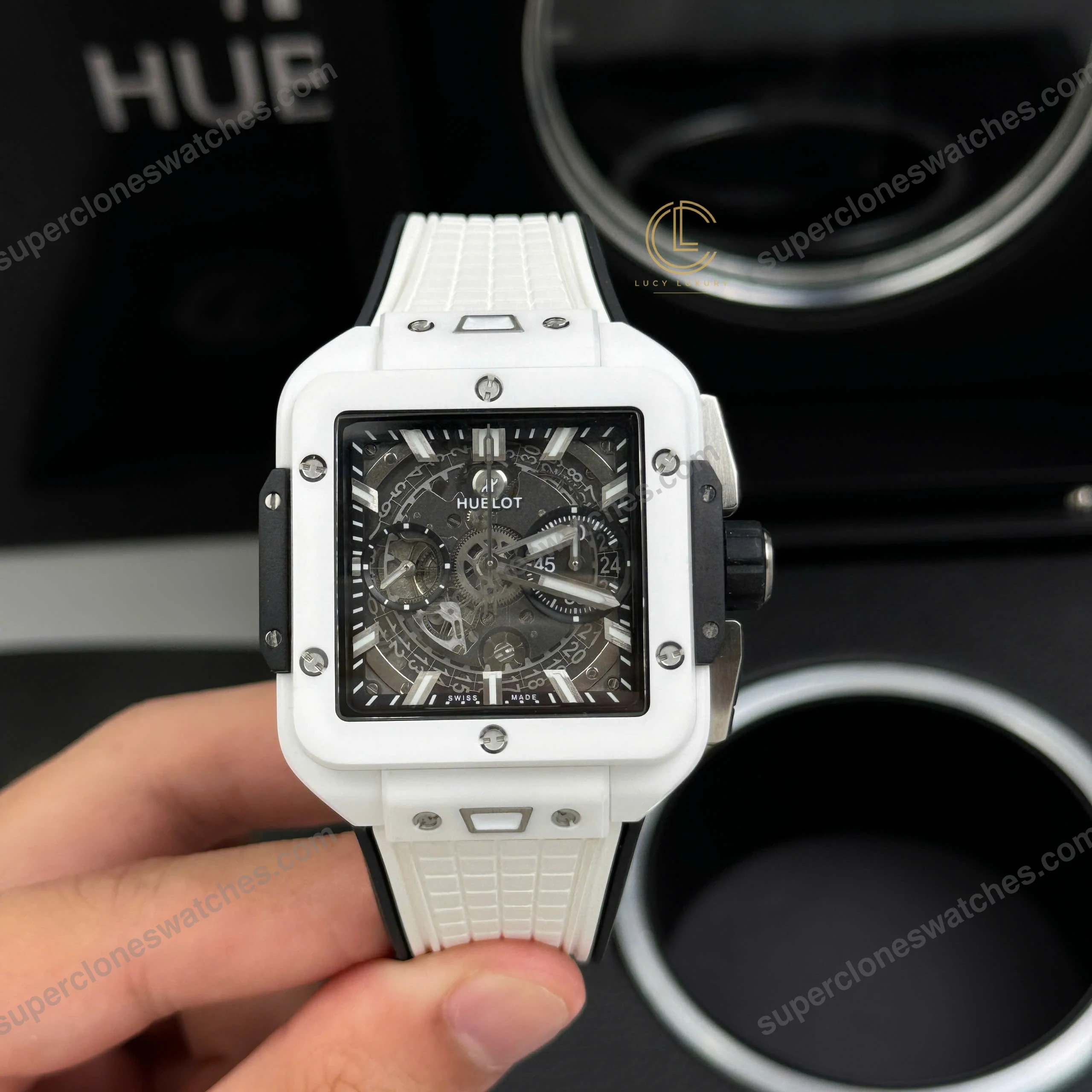 Super-Clone-Hublot-Square-Bang-Unico-821.HX_.0170.RX-821HX0170RX-42mm-White-Dial-4