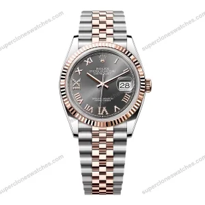 Super-Clone-Rolex-Datejust-Slate-Roman-Diamond-Dial-126231-0023-36-mm-1