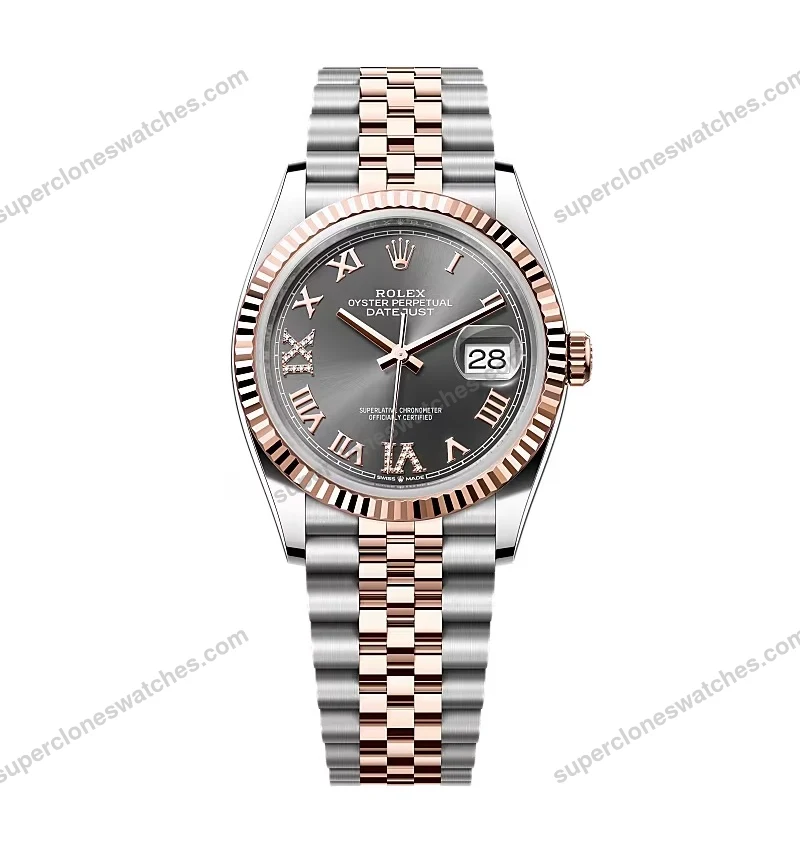 Super-Clone-Rolex-Datejust-Slate-Roman-Diamond-Dial-126231-0023-36-mm-1