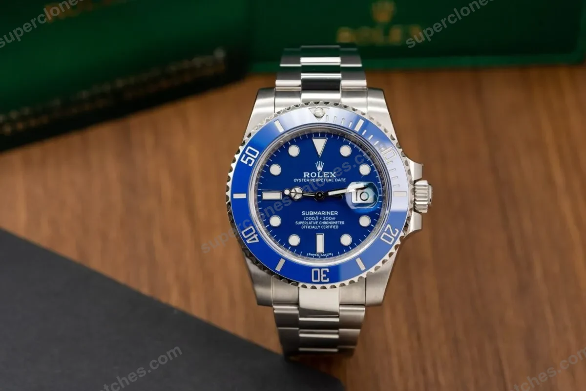 Super-Clone-Rolex-Submariner-Blue-Dial-116619LB-Smurf-2