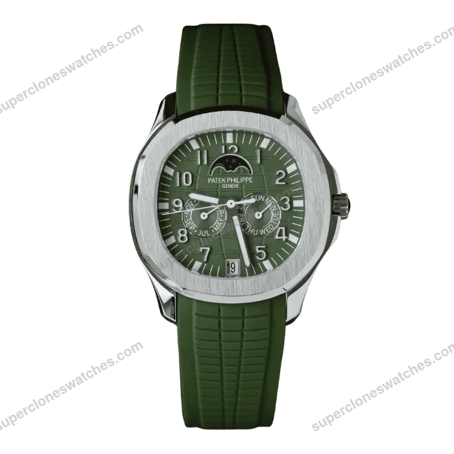 Super-Clone-Patek-Philippe-Aquanaut-5261A-Moonphase-Green-40mm-1
