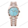 Super-Clone-Rolex-Day-Date-Turquoise-Dial-128235-Diamond-set-36-mm-1