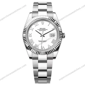 Super-Clone-Rolex-Datejust-White-Roman-Dial-126334-0023-41-mm-1