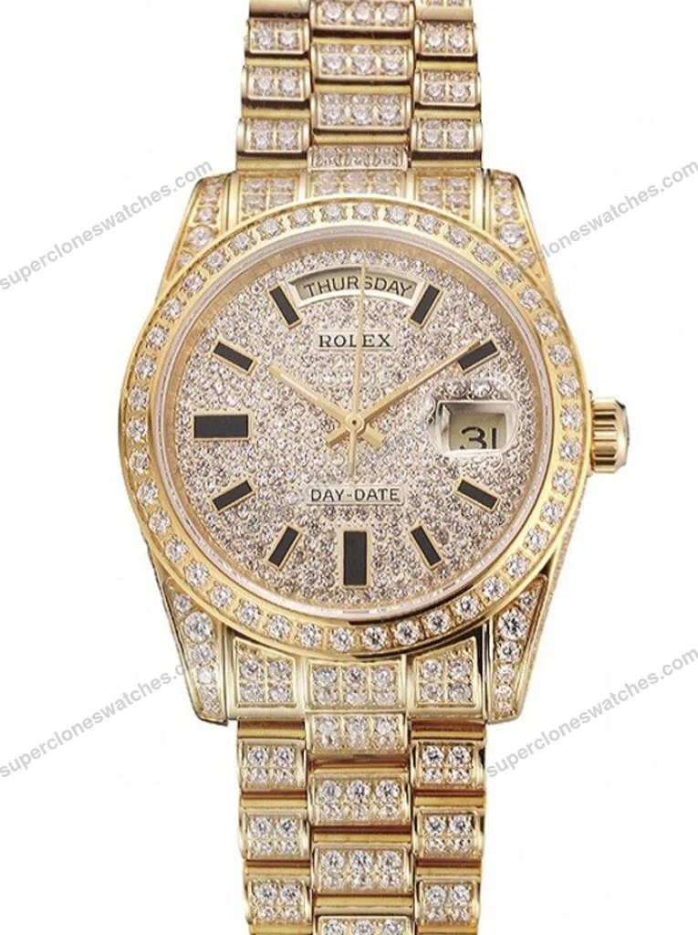 Super-Clone-Rolex-Day-Date-White-Dial-REP016822-36-mm-1