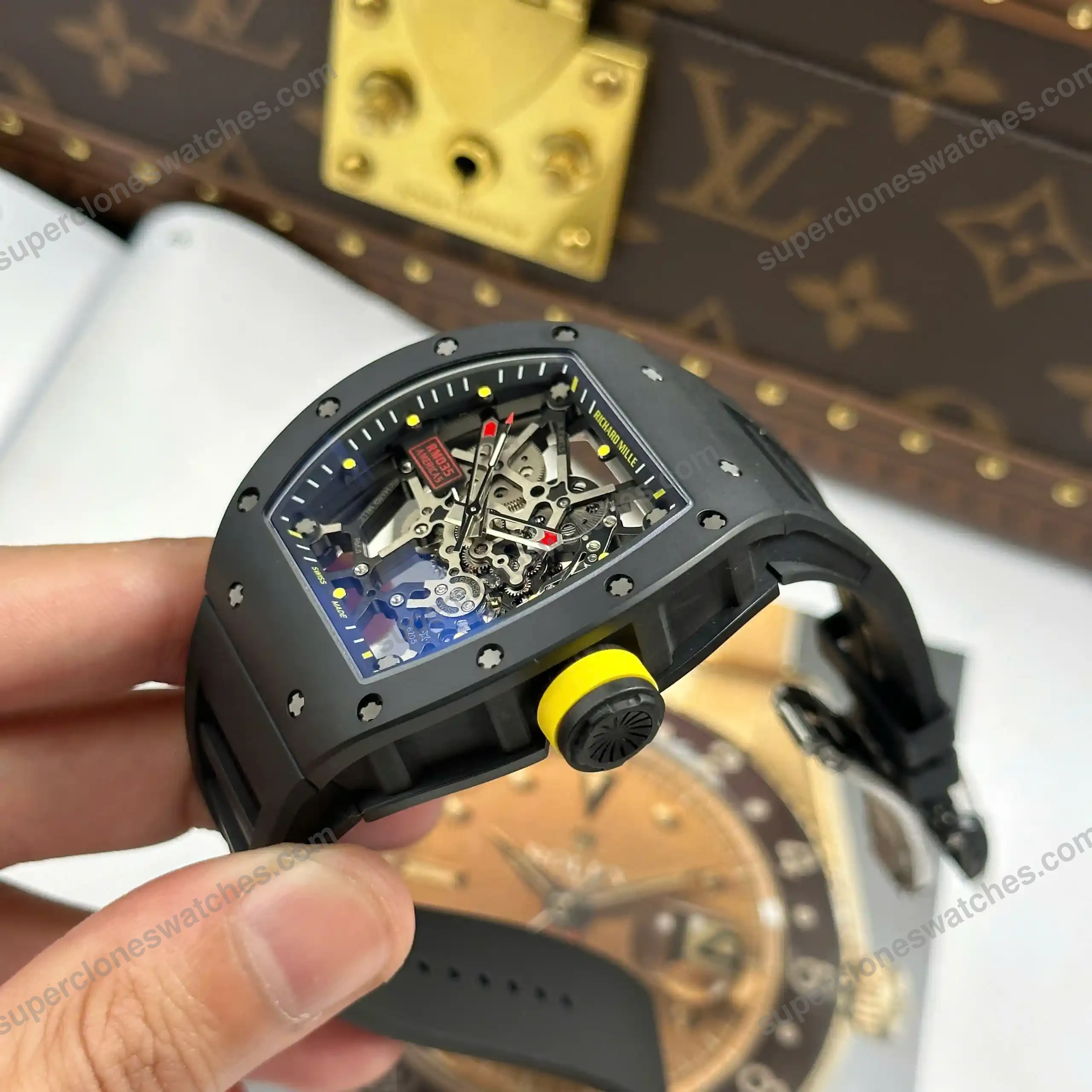 Super-Clone-Richard-Mille-RM-35-Richard-Mille-Americas-Toro-42mm-Black-Ceramic-4