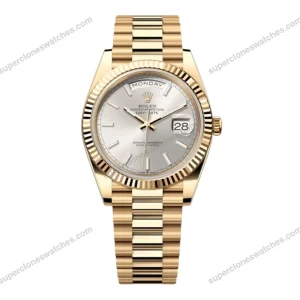Super-Clone-Rolex-Day-Date-Silver-Dial-228238-40-mm-1