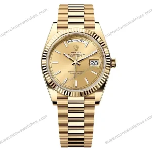 Super-Clone-Rolex-Day-Date-II-Champagne-Dial-228238-40-mm-1