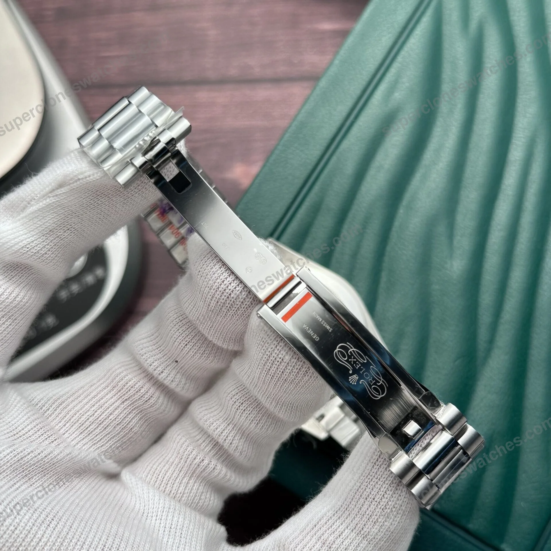 Super-Clone-Rolex-Day-Date-Olive-Green-Dial-228239-0033-40-mm-6