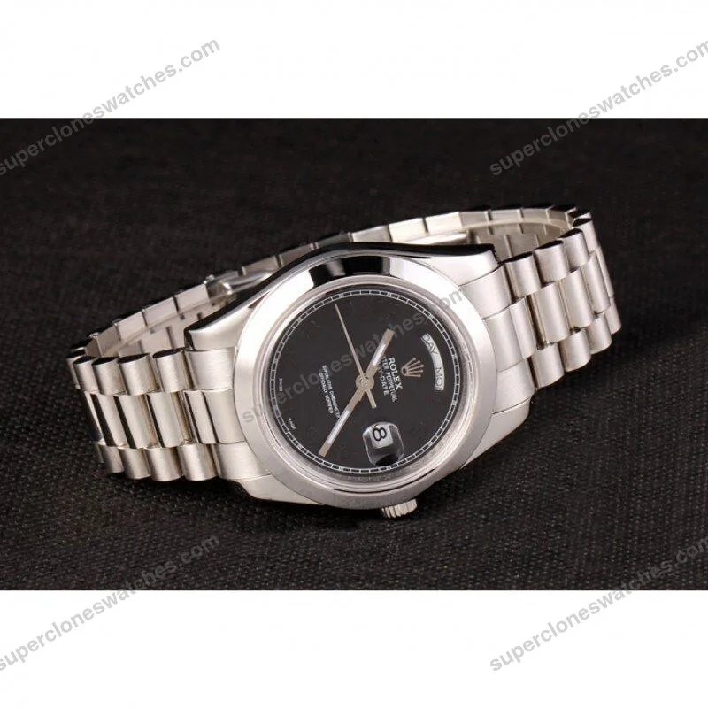 Super-Clone-Rolex-Day-Date-Black-Dial-80294-40-mm-5
