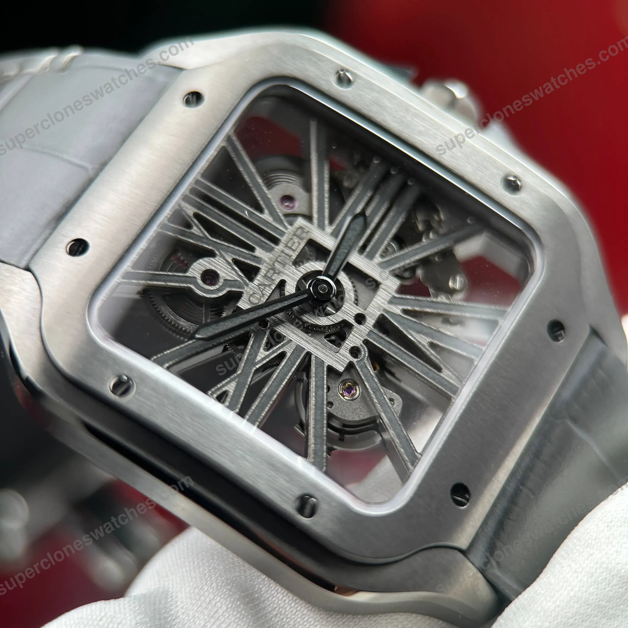 Super-Clone-Cartier-Santos-Large-Skeleton-WHSA0009-39mm-5