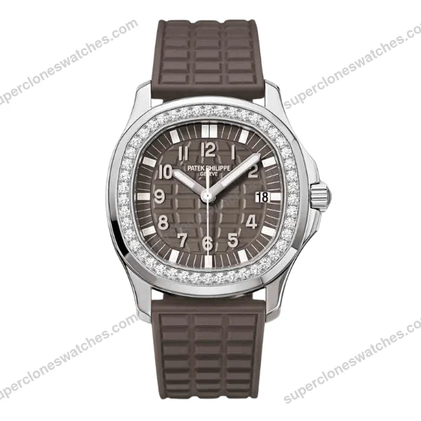 Super-Clone-Patek-Philippe-Aquanaut-5067A-025-35.6mm-Diamond-Bezel-Moissanite-St-1