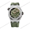 Super-Clone-Audemars-Piguet-Royal-Oak-Offshore-Diver-15720ST-42mm-Green-Dial-1