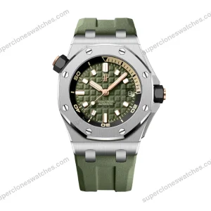 Super-Clone-Audemars-Piguet-Royal-Oak-Offshore-Diver-15720ST-42mm-Green-Dial-1