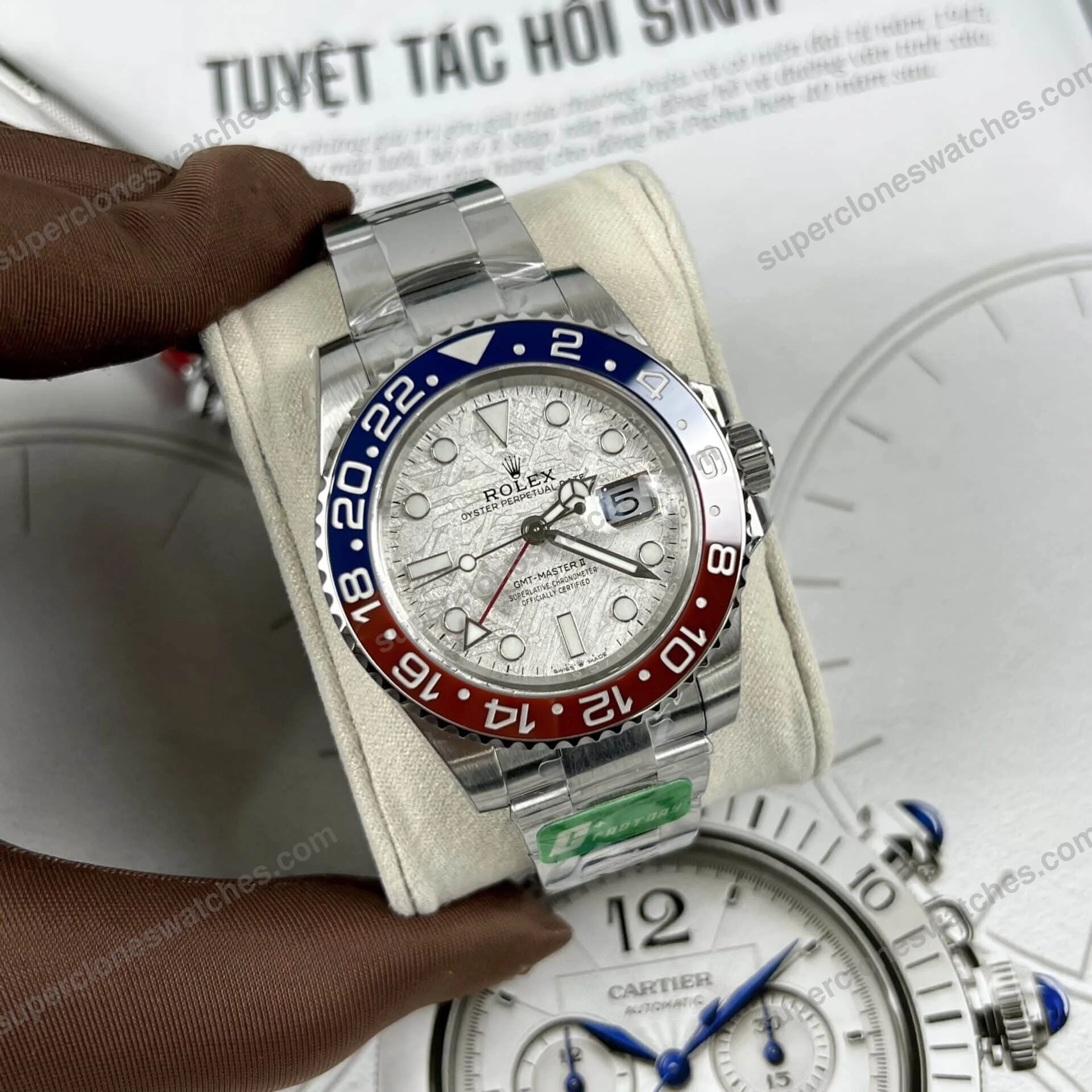 Super-Clone-Rolex-GMT-Master-II-Meteorite-Dial-126719BLRO-Superman-Oyster-3