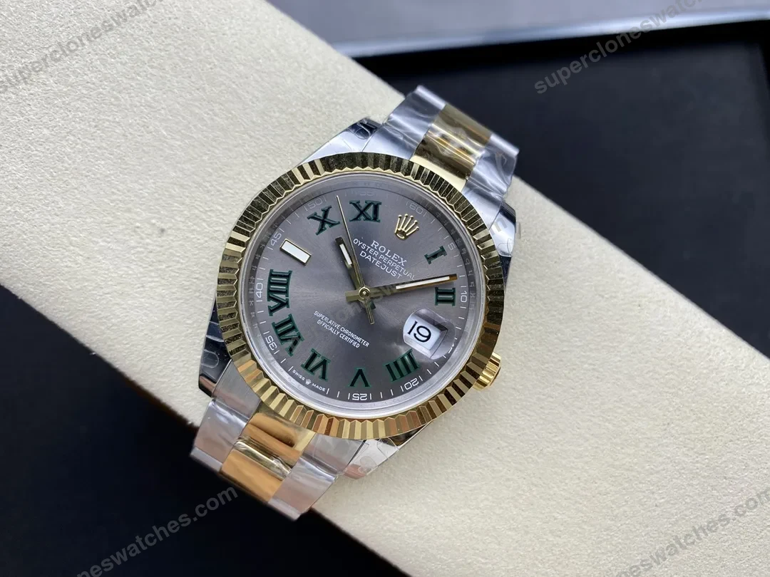 super-clone-rolex-datejust-slate-roman-dial-126333-0019-41-mm-view-9