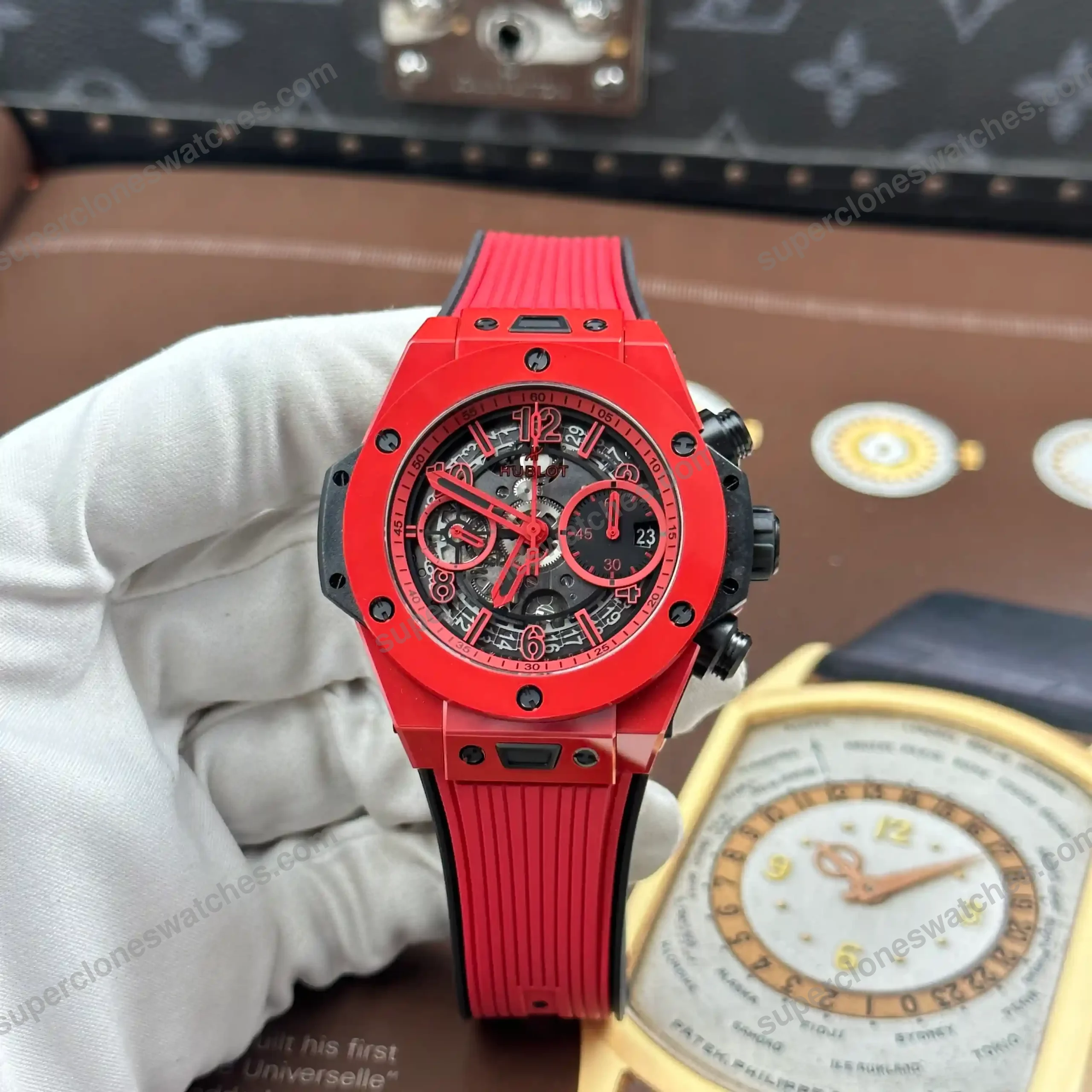 Super-Clone-Hublot-Big-Bang-Unico-Red-Magic-Flyback-Chronograph-42mm-8211-2