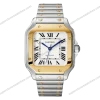 Super-Clone-Cartier-Santos-De-Cartier-Two-Tone-W2SA0006-35.5mm-1