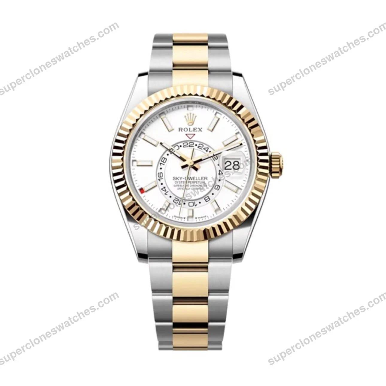 Super-Clone-Rolex-Sky-Dweller-Intense-white-Dial-336933-Oyster-1