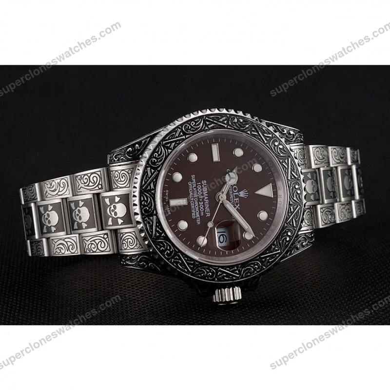 Super-Clone-Rolex-Submariner-Brown-Dial-1454078-4