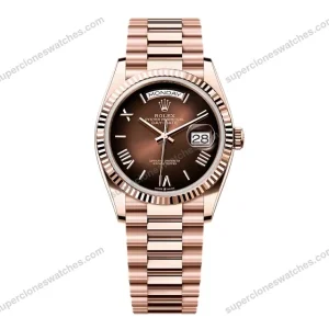 Super-Clone-Rolex-Day-Date-Brown-Ombre-Dial-128235-0075-36-mm-1