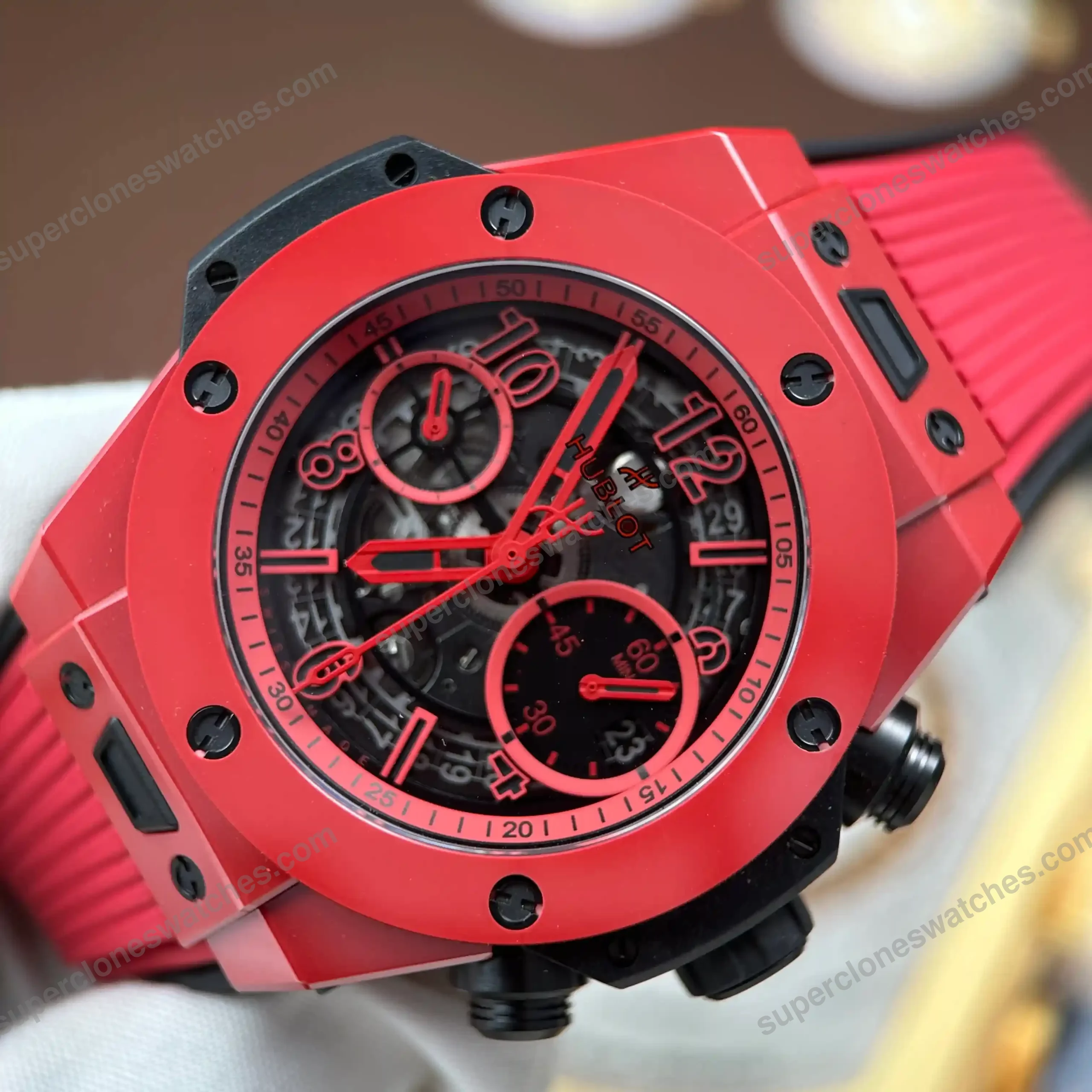Super-Clone-Hublot-Big-Bang-Unico-Red-Magic-Flyback-Chronograph-42mm-8211-5