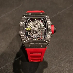 Super-Clone-Richard-Mille-RM-35-02-Carbon-TPT-Purple-AR-Sapphire-Rubber-Strap-1