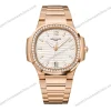 Super-Clone-Patek-Philippe-Nautilus-71181R-011-32.5mm-White-Dial-Rose-Gold-1